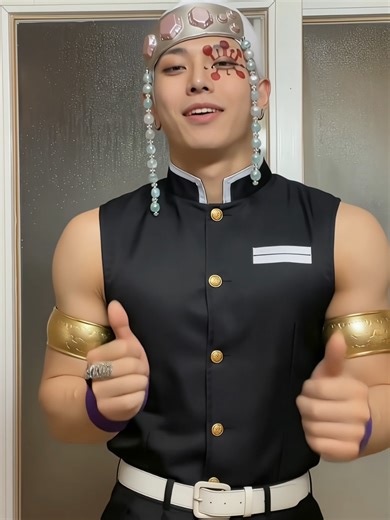 Demon Slayer Gameboy Cosplay with Uzui Tengen