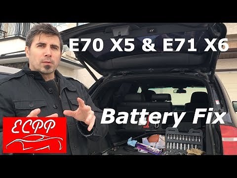 BMW E70 X5 / E71 X6 Battery Replacement Procedure *Easy Fix*