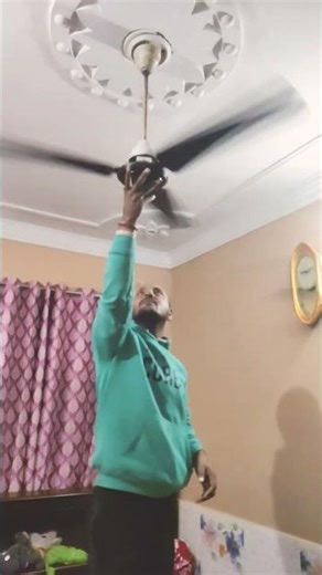 Ceiling fan broken stop video #video #brocken #broken #ceilingfan #ceilingfanrepair