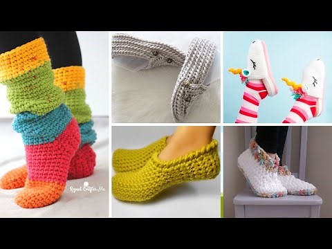 10 Easy Crochet Slipper Pattern