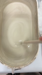 Working with layers of engobe — building up color, texture, and depth step by step. In the end it is ready for first round in the kiln ❤️‍🔥🔥 | Malou Palmqvist