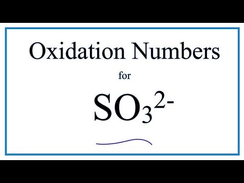 How to find the Oxidation Number for S in the SO3 2- ion. (Sulfite ion)