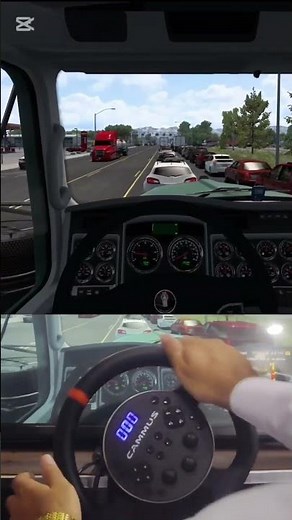 Just Me, My Horn & Heavy Traffic in American Truck Simulator 🔊🛣️