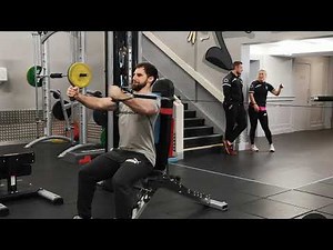 Seated Cable Fly using foam roller