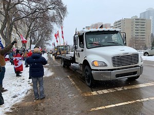 Edmonton truck convoy protests COVID-19 restrictions