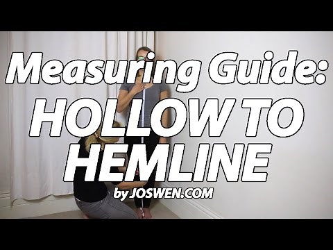 Hollow to Hemline - Dress Measuring Guide by JOSWEN.COM