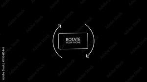 Please Rotate Your Phone. Turn you Smartphone and rotate device screen, Phone flip sign, Phone Rotation animation. Turn you Smartphone rotate device screen, rotate phone screen social media