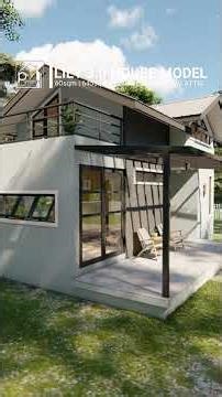 Modern 60 sqm Small House Design with Attic | Compact & Affordable Home #budgethomes