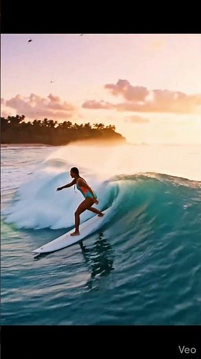Cinematic Surfing at Sunset | Beautiful Beach Surf Film 🌅