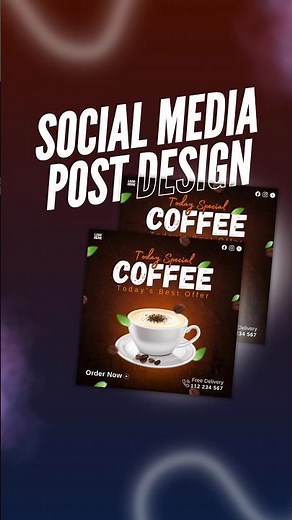 Coffee Post Design in Canva | Step-by-Step Tutorial