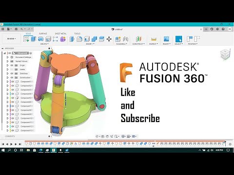 Tripod Design in Autodesk Fusion 360