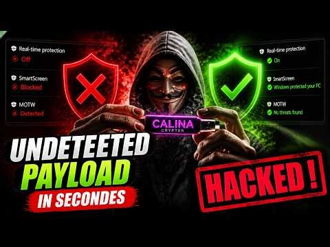 Bypass Windows Defender, SmartScreen & MOTW – Calina Crypter updated vs Quasar Rat Live Test