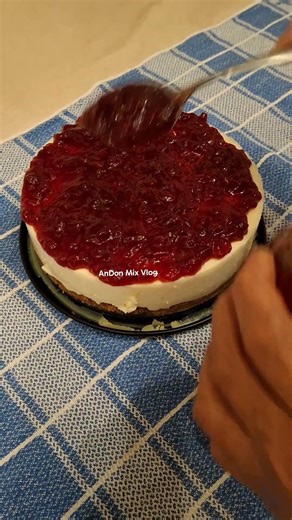 Graham Cheese Cake pour Cranberries 🫗‼️😋 [2] #andonmixvlog