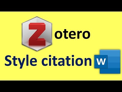 Comment changer ou ajouter de nouveaux styles de citation Zotero dans Word