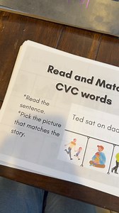 Small group or center activity idea! Read & Match💚💚Available in my TPT💚💚comment MATCH for link to your inbox 📥 #smallgroups #centers #phonics #learningenglish #learntoread #earlyliteracytips #readingisfundamental #readingrainbow #spelling #words #homeschool #teaching #teachers #primaryschool #elementaryteacher #elementaryschool #homeschoolparents #moms #abcs #lettersounds #scienceofreading #scienceofreadinginstruction #learningresources #educationalvideo #kindergarten | Mrs. Peters Class