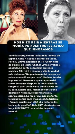 Verónica Forqué: Dijo "NO PUEDO MÁS" y nadie la escuchó (Triste Final) 😢 #MasterChef