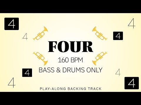 Four | 160 bpm | Bass & Drums Only | Play-Along Backing Track