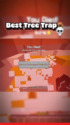 Best Tree🌲 Trap🪤 II #minecraft #shorts