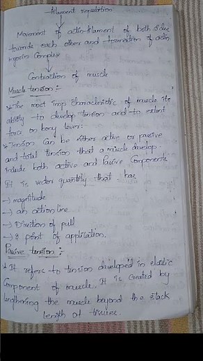 Part -1 Notes of muscle structure and function from biomechanics|#biomechanics|#physiotherapy|