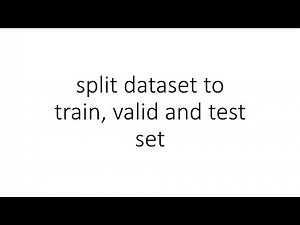 split dataset to train, valid and test set in PyTorch