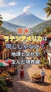 【雑学】南米とラテンアメリカは同じじゃない？地理と文化が生んだ境界線 #shorts #歴史 #history