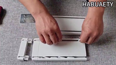 Double Curtain Track Ceiling Mounted Aluminum Curtain Rails Silent Slider Track System for Bedroom Kitchen Room Divider White 1m(3.3ft)