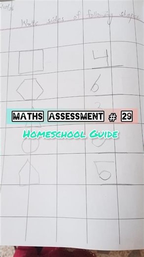 Maths Assessment # 29 | Homeschool Guide