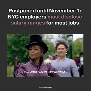 The countdown to #paytransparency continues for NYC employers as the...