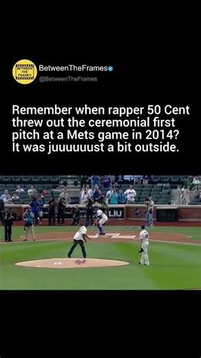 Remember when rapper 50 Cent threw out the ceremonial first pitch at a Mets game in 2014? It was juu