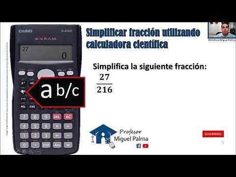 Simplify fractions using a scientific calculator