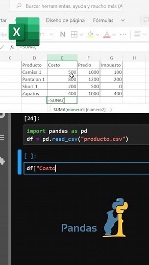 34K views · 458 reactions | Suma en dataframes pandas. #python #programacion #pandaspython #dataframe | Pildoras de programación | Facebook