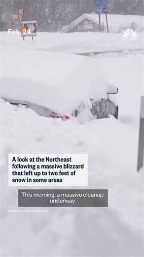 Monday’s storm that meteorologists are calling the strongest in a decade dumped more than 2 feet of snow in parts of the Northeast. By Tuesday, roads were beginning to reopen and in some cities and power had returned. | NBC News