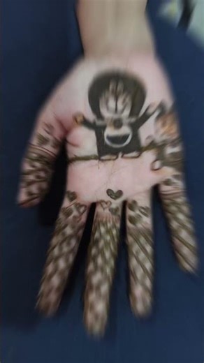 Doraemon mehandi design 💙 #mehndi #doraemon #cartoon