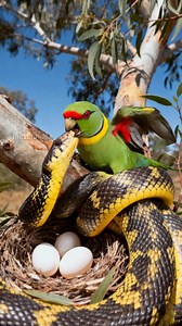 Brave Birds Unite to Save Eggs From Deadly Snake! #birds #snake #rescue | Claws and Paws Stories