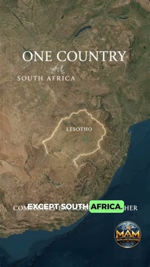 🌍 The Country Completely Surrounded by Another Country — Lesotho