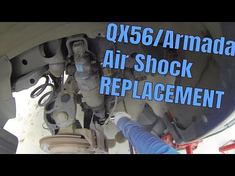 How to Replace Infiniti QX56 2004-2010 Rear AIR RIDE Suspension | Nissan Armada 2003-2016 Shocks