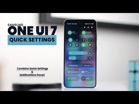 Samsung One UI 7.0 | Combine Quick Settings & Notifications Panel!