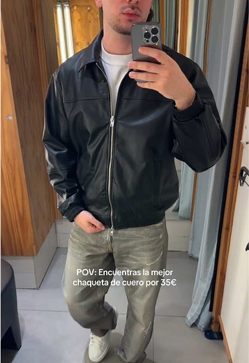 La mejor chaqueta de cuero por 35€ en Pull&Bear