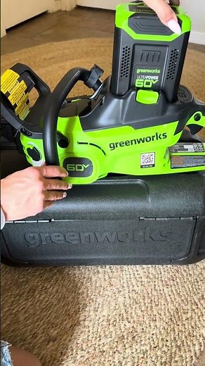 Unboxing the Greenworks 60V Chainsaw ⚡ | Battery-Powered Backyard Upgrade