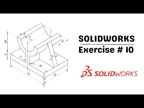 SolidWorks Exercises for Beginners - 10 || #solidworksexercise #solidworkscourse #solidworks2023