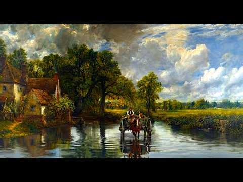 John Constable Style The Hay Wain (River) 🐎 1.5 Hours | Countryside TV Art Screensaver | Reimagined
