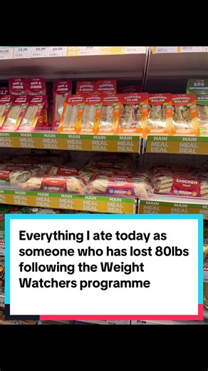 Here’s everything I ate today as a @Weight Watchers coach and member who has lost 80lbs following the programme. Today didn’t go as planned (thanks tiredness!) but that’s life at times - it’s what you do next that counts!