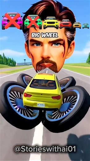 Samll & big car challenge vs Doctor Strange open mouth #beamngexperiments