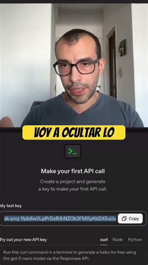 CREA TU PRIMERA API KEY! #openai #chatgpt #inteligenciaartificial