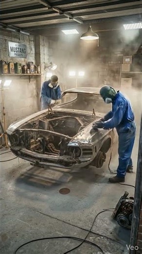 Fastest Ford Mustang Restoration You’ll See Today! 🛠️⚡ #Shorts