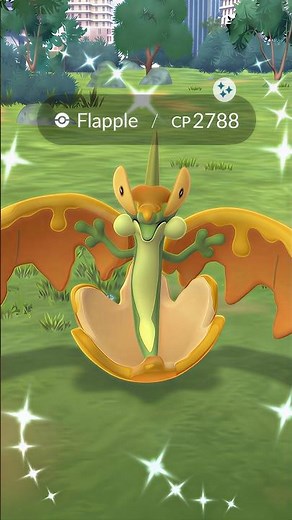 First Ever Shiny Flapple in Pokemon GO!