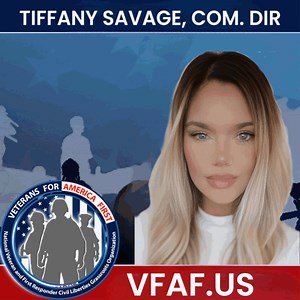 Tiffany Savage named Veterans for America First National Communications Director announced Christi Tasker VFAF