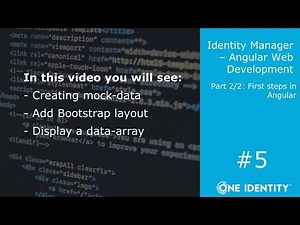 Identity Manager | Angular Web Development #5 | First steps in Angular #2