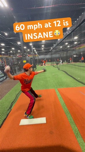60 mph at 12 years old 🔥🔥🔥 #pitching #fastball #baseball #mlb #travelball