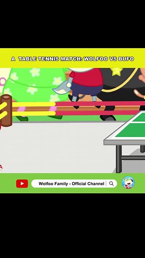 Let's Play Table Tennis Together 😍 👟🏓 #woanetwork #woavideo #wolfoo #animation #MCN #trending #cartoon #fy #foryou #tabletennis
